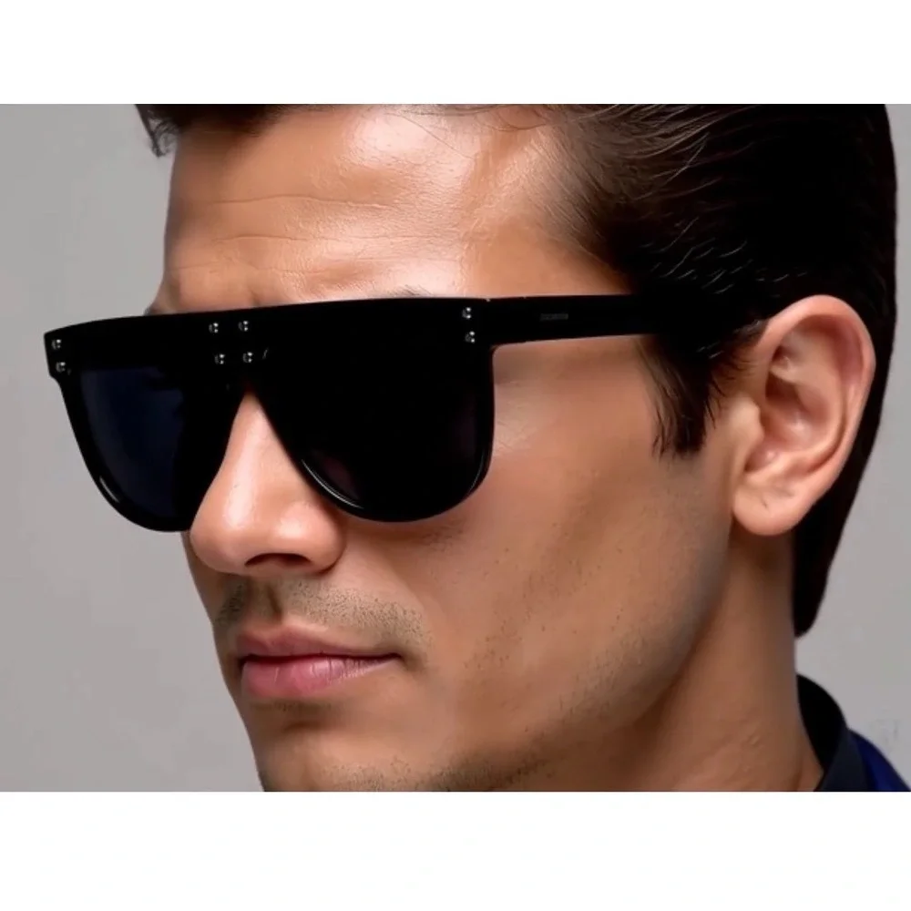 Retro Vintage Fashion Classic Oversized Men Sunglasses UV400 Lentes Gafas Humres